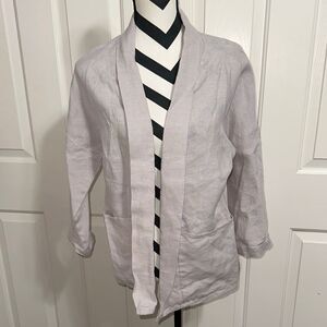 OLD LINEN MILL Open Front Jacket